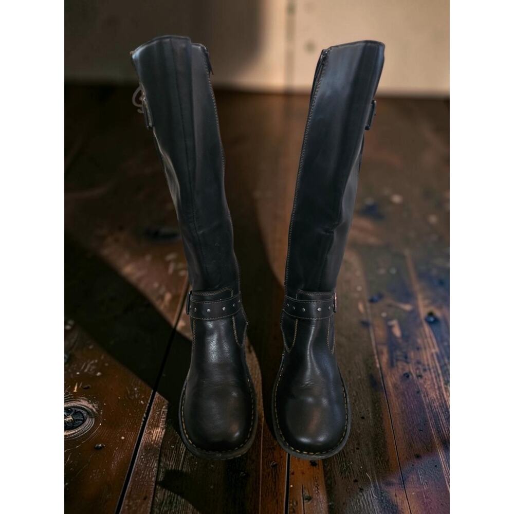 B.O.C. BOC Mays Tall Riding Dress Boots Women's Black Faux Leather 16” Size 8.5 - Picture 5 of 7